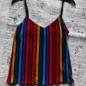 Multicolor Striped Women's Top